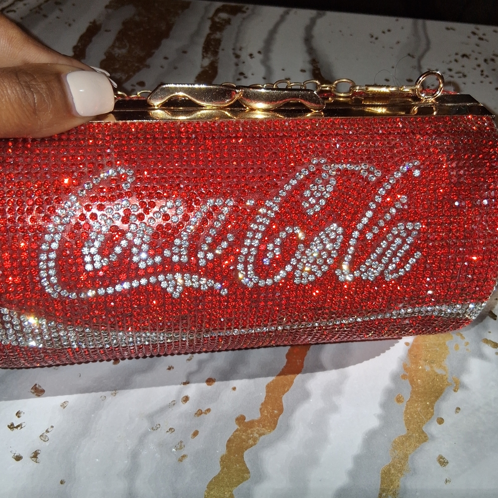 Coca Cola Red and Silver Wristlet Clutch